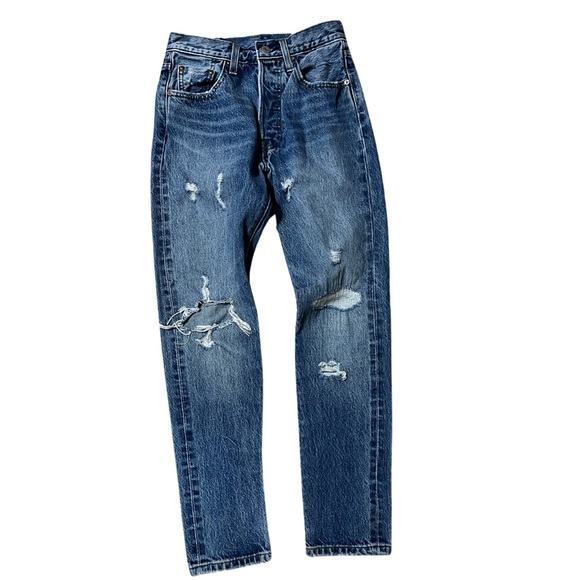 Levi's Denim - Levi’s 501 RARE Selvage Women's Sz 24 White Oak Cone Mills Denim High Rise Jeans